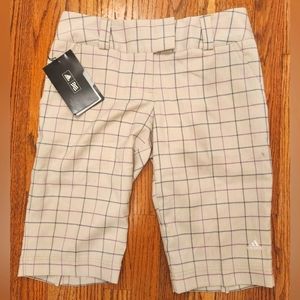 New with tags, Adidas Stripe Plaid Women's Shorts Size: 4